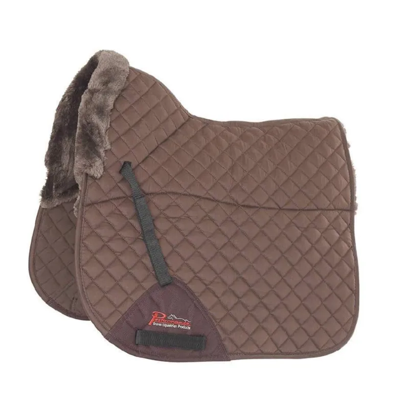 Shires Performance SupaFleece Dressage Saddlecloth - Brown 
